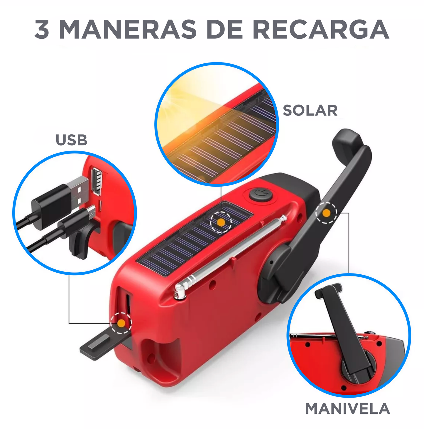 LINTERNA PORTÁTIL RECARGABLE
