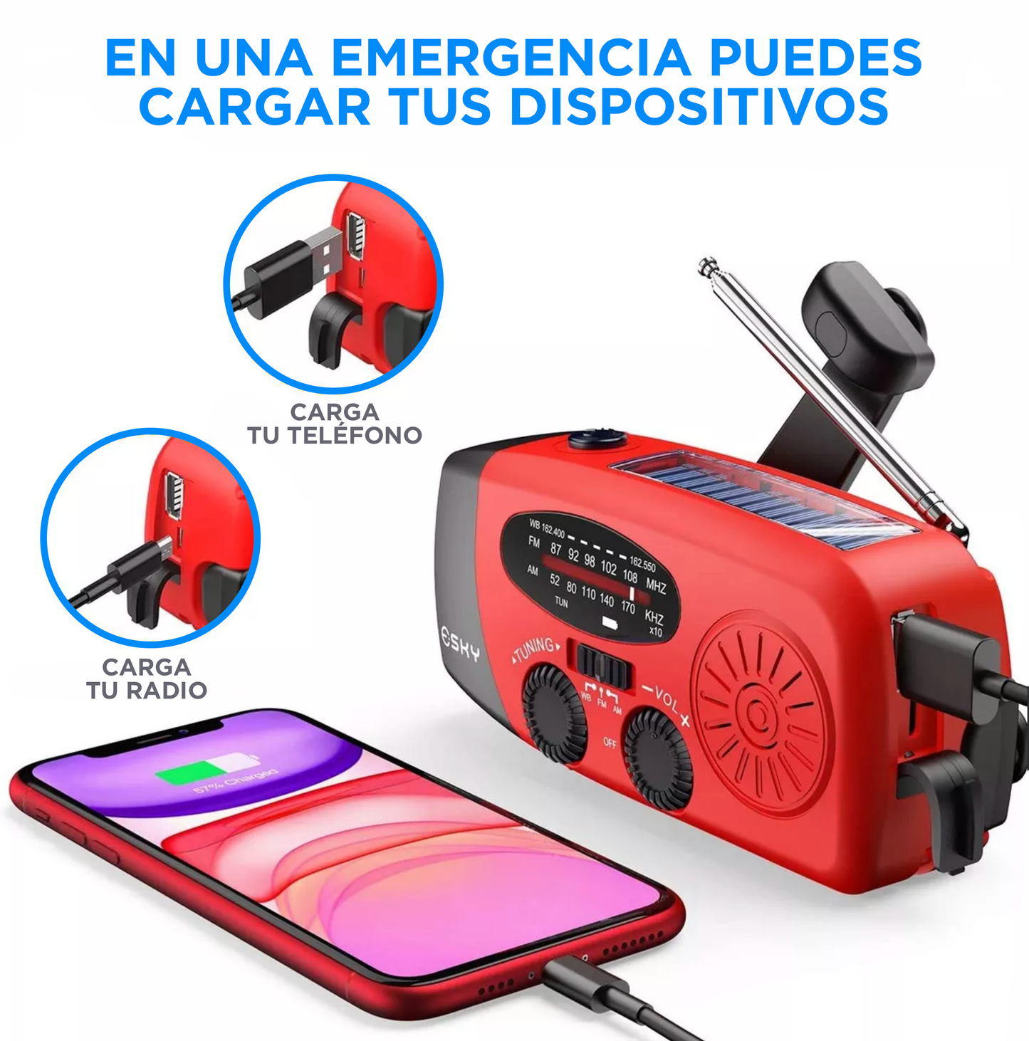 LINTERNA PORTÁTIL RECARGABLE